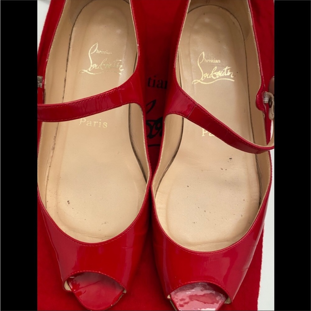 Christian Louboutin red flats